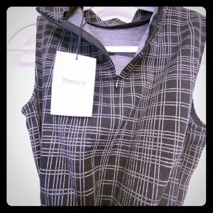 Theory, mock neck, belted, tunic.